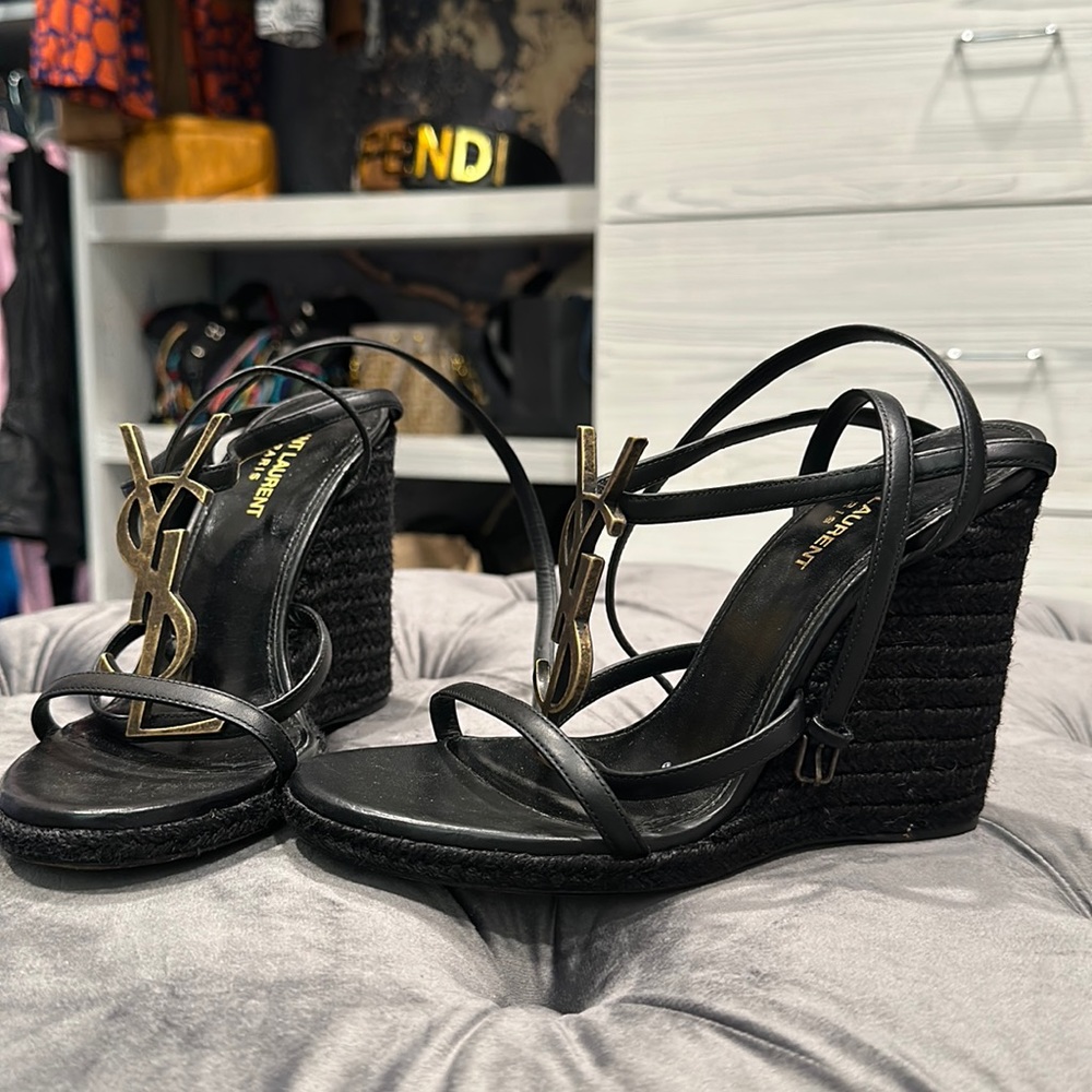 A beautiful pair of YSL wedges!